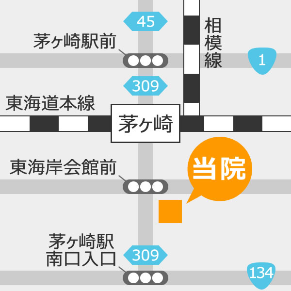 サザンクリニック耳鼻咽喉科の地図